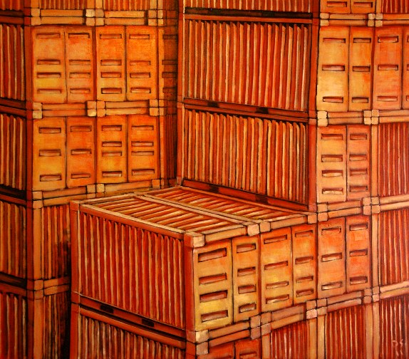 Artist: David A. Stephenson - Cargo Cult 1 (2011) - Painting, Acrylic on Canvas